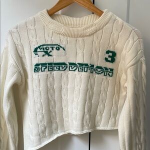 BDG Moto X Speed Demon Cable Knit Sweater